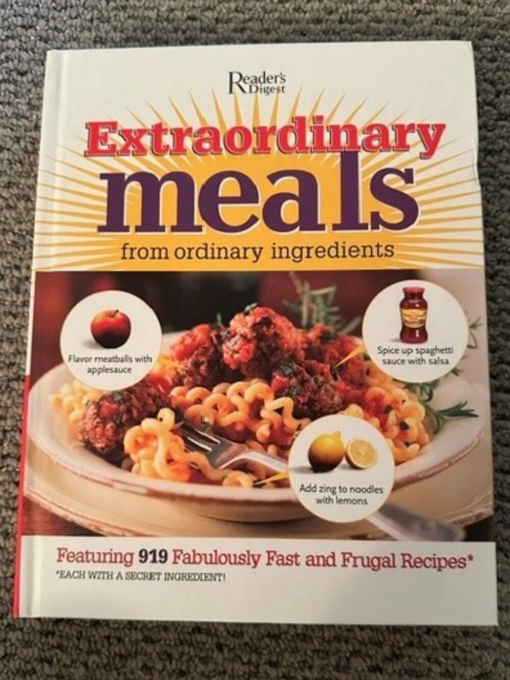 Reader’s Digest Extraordinary Meals from Ordinary Ingredients, hardcover